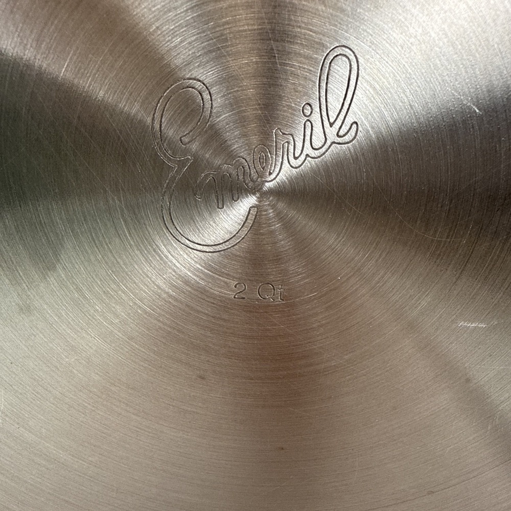 Emeril 8 Inch Stainless Steel Copper Core Saute Frying Pan With Lid Tall Sides - Picture 3 of 8